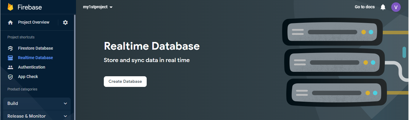 Create realtiem databse firebase