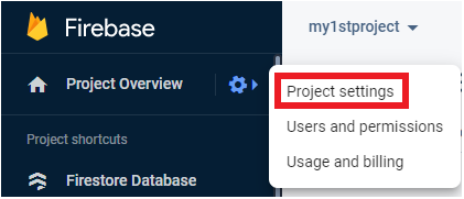 Firebase_project_setting