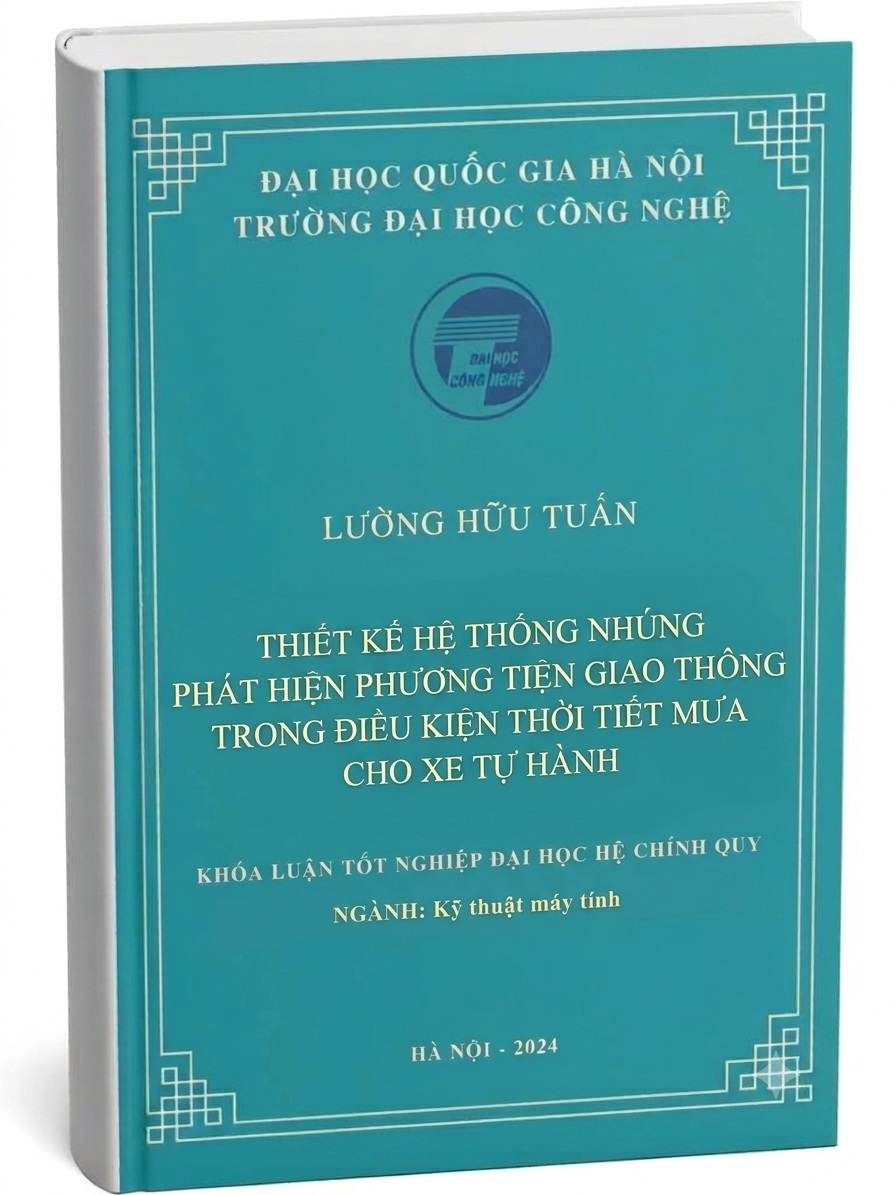 Thiết kế hệ thống nhúng phát hiện phương tiện giao thông trong điều kiện thời tiết mưa cho xe tự hành